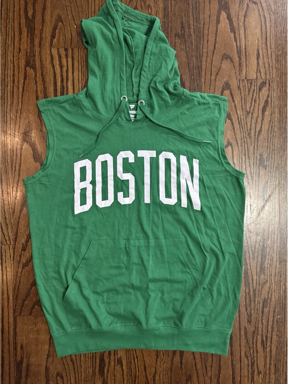 Boston Celtics Sleevless Tank top Hoodie NBA Fan Tee T Shirt Men’s Med
